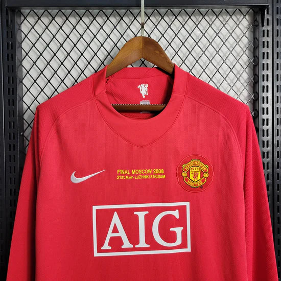 2007/2008 Retro Long Sleeve Manchester United Home Kit
