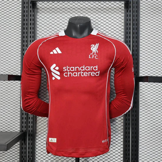 2025/2026 Long Sleeve Liverpool Home Kit