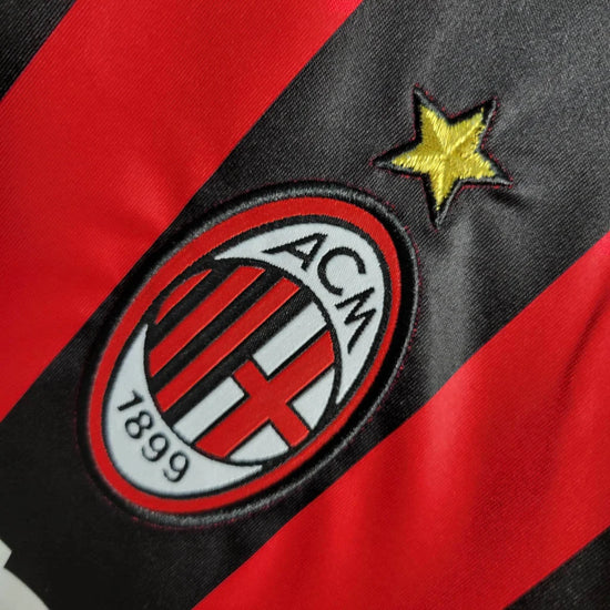2006/2007 Retro Long Sleeve AC Milan Home Kit