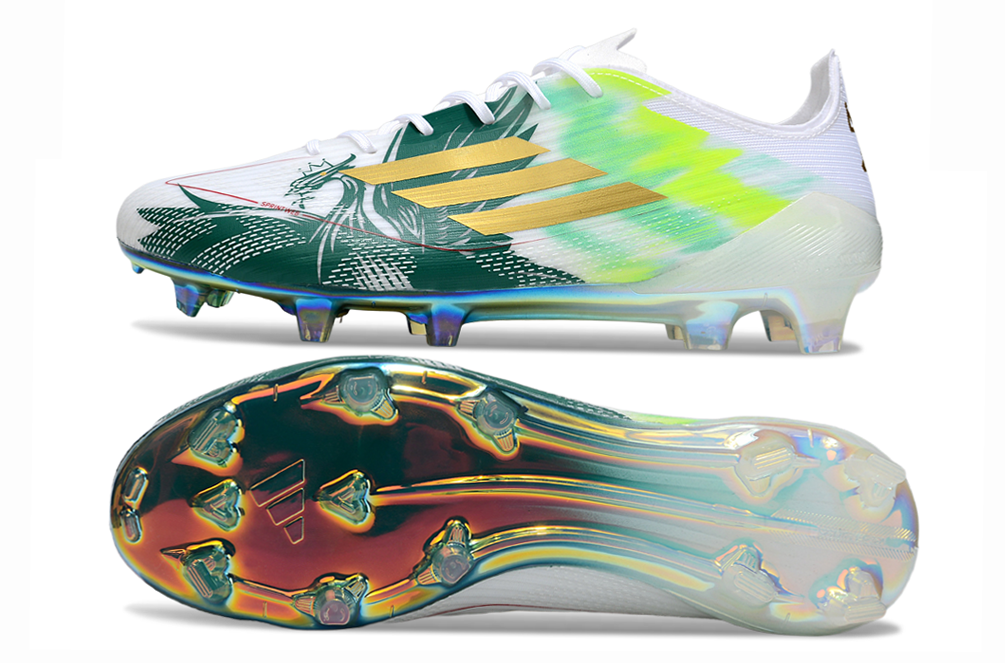 F50 Elite FG Laced Green/White