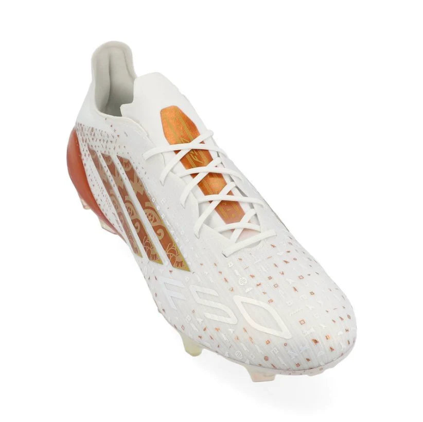 F50 Elite Salah FG White / Gold 8.5 US