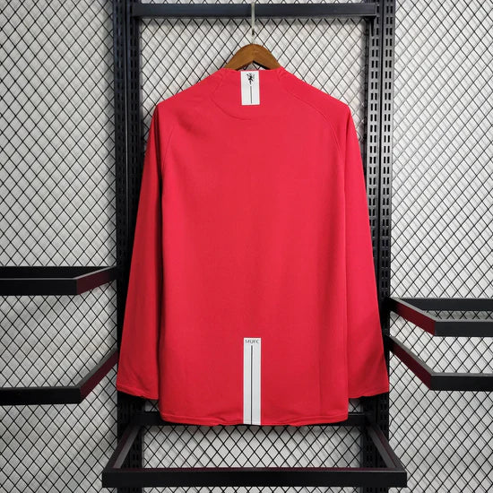 2007/2008 Retro Long Sleeve Manchester United Home Kit